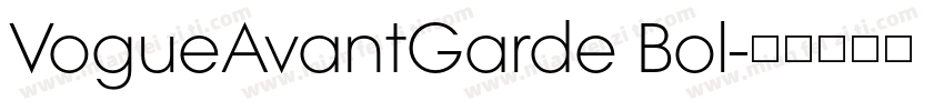 VogueAvantGarde Bol字体转换